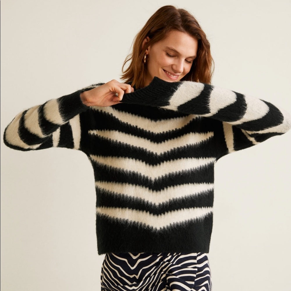 Zebra print sweater